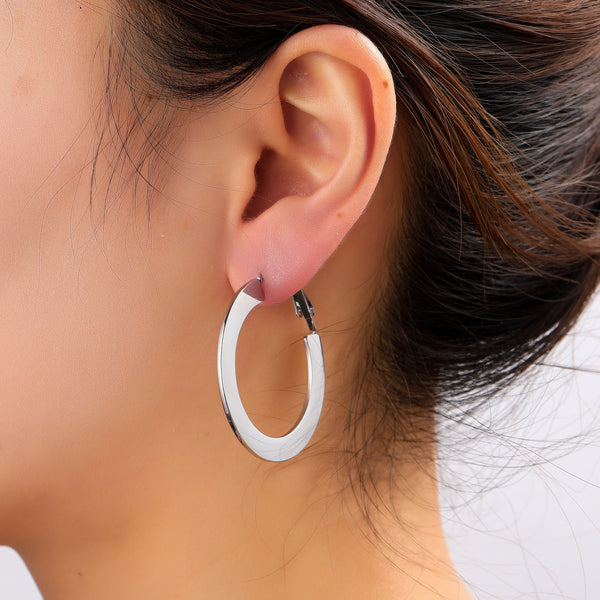 Go Dutch Label Oorringen Flat Hoop - 40mm