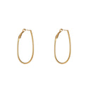 Go Dutch Label Oorringen Fine Oval Hoop - 30mm