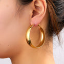 Go Dutch Label Oorringen Big Broad Hoop - 50mm