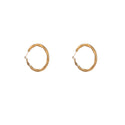 Go Dutch Label Oorringen Dented Hollow Hoop - 40mm