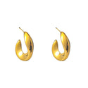 Go Dutch Label Oorknoppen Wavy Hollow Hoop