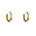 Go Dutch Label Oorknoppen Big Oval Hollow Hoop