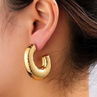 Go Dutch Label Oorknoppen Leopard Hollow Hoop