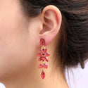 Go Dutch Label Oorhangers Long Snowflake Dangle - Goudkleurig