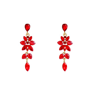 Kopen rood Go Dutch Label Oorhangers Long Snowflake Dangle - Goudkleurig