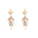 Go Dutch Label Oorhangers Flow Stone Drop -Goudkleurig
