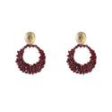 Go Dutch Label Oorhangers Square Bead Open Dangle - Goudkleurig
