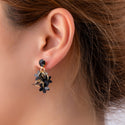 Go Dutch Label Oorhangers Flowers Stud - Goudkleurig