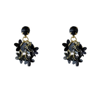 Go Dutch Label Oorhangers Flowers Stud - Goudkleurig