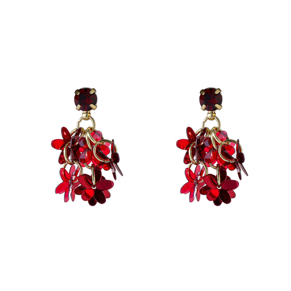 Go Dutch Label Oorhangers Flowers Stud - Goudkleurig