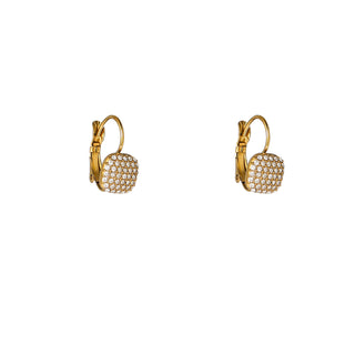 Kopen goudkleurig Go Dutch Label Oorhangers Square Sparkle