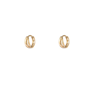 Kopen goudkleurig Go Dutch Label Oorringen Double Line Hoop