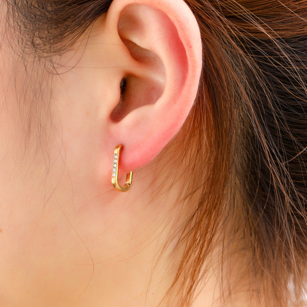Go Dutch Label Oorringen Fine Stones Hoop
