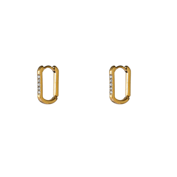 Go Dutch Label Oorringen Fine Stones Hoop