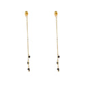 Go Dutch Label Oorhangers Underear Stone Dangle - Goudkleurig