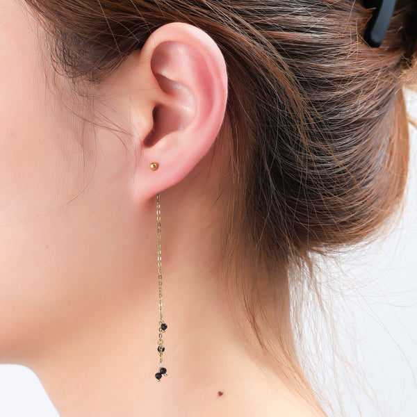 Go Dutch Label Oorhangers Underear Stone Dangle - Goudkleurig