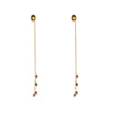 Go Dutch Label Oorhangers Underear Stone Dangle - Goudkleurig