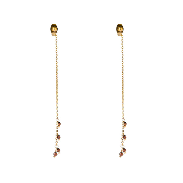 Go Dutch Label Oorhangers Underear Stone Dangle - Goudkleurig