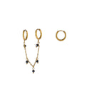 Go Dutch Label Oorhangers Double Hoop - Goudkleurig