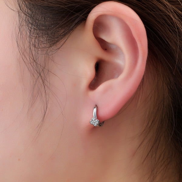 Go Dutch Label Oorringen Sparkle Heart Hoop
