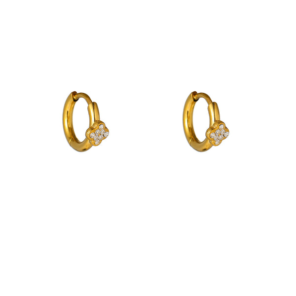 Go Dutch Label Oorringen Sparkle Heart Hoop