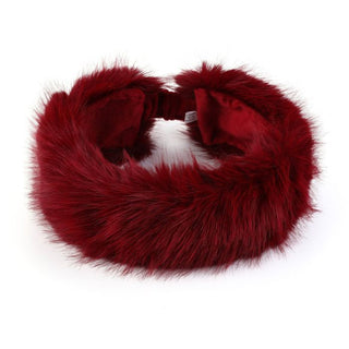 Kopen bordeaux Bijoutheek Hoofdband Faux Fur