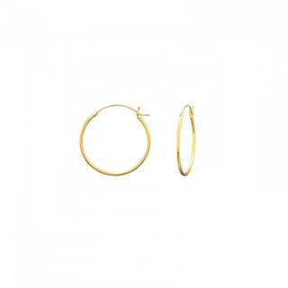 Koop gold Bijoutheek Plain Hoop Earrings (8-10mm)
