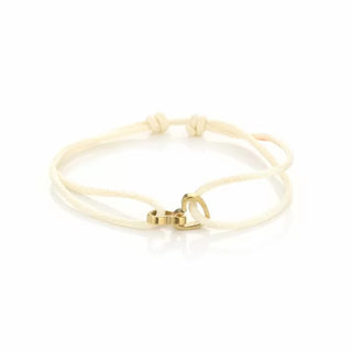 Michelle Bijoux Bracelet 2 Hearts One Size Gold