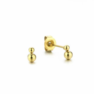 Koop gold Michelle Bijoux Ear studs double dot