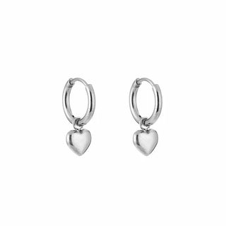 Koop silver Michelle Bijoux Earrings tiny heart