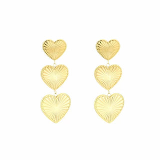 Koop gold Bijoutheek Ear Studs Sunny hearts