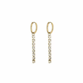 Koop green Michelle Bijoux Earrings with string of stones