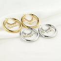 Michelle Bijoux Earrings Necklace Pearls