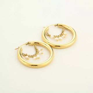 Kaufen goud Michelle Bijoux Ohrringe Halskette Perlen