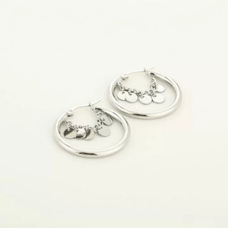 Koop silver Michelle Bijoux Earrings Necklace Discs