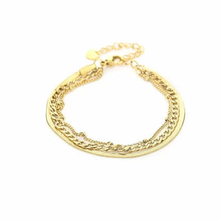 Kopen goud Michelle Bijoux Armband (sieraad) 3 Kettingen
