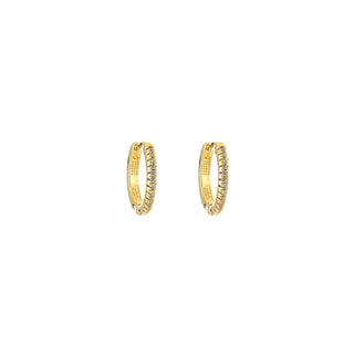 Koop white Bijoutheek Earrings rhinestone gold