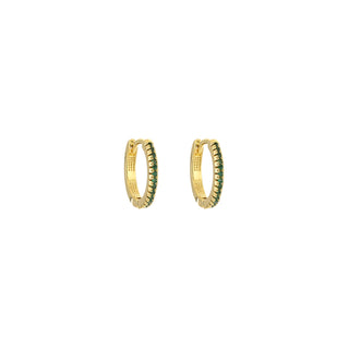 Koop green Bijoutheek Earrings rhinestone gold
