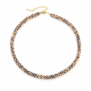 Kaufen braun Bijoutheek Halskette Kleine Perlen