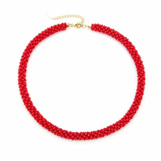 Kaufen rot Bijoutheek Halskette Kleine Perlen