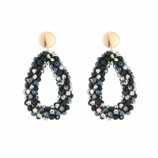 Koop anthracite Bijoutheek Ear Studs Drop beads
