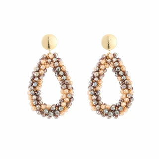 Koop beige Bijoutheek Ear Studs Drop beads