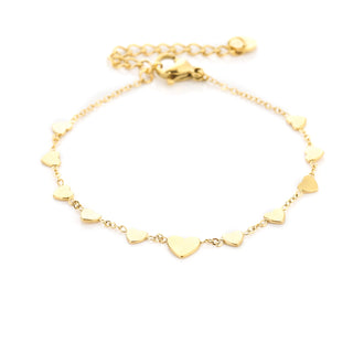 Koop gold Bijoutheek Bracelet (Jewelry) hearts