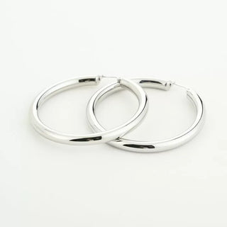 Bijoutheek Oorringen Hoop Glad 5mm Dik