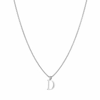 Kopen zilver Bijoutheek Collier Letter D