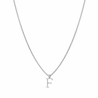 Kopen zilver Bijoutheek Collier Letter F