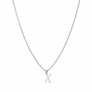 Kopen zilver Bijoutheek Collier Letter X