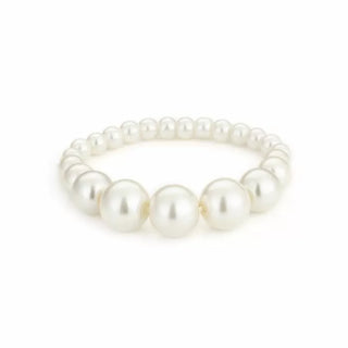 Bijoutheek Armband (Sieraad) Witte Parels Oplopend