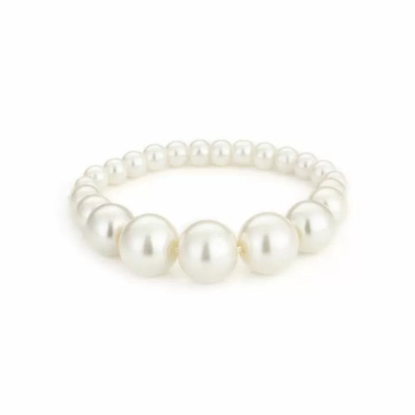 Bijoutheek Armband (Sieraad) Witte Parels Oplopend