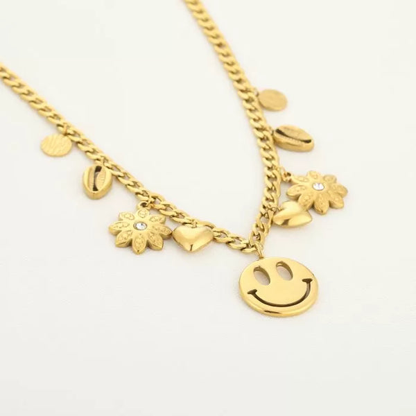 Bijoutheek Collier Bedels Smiley